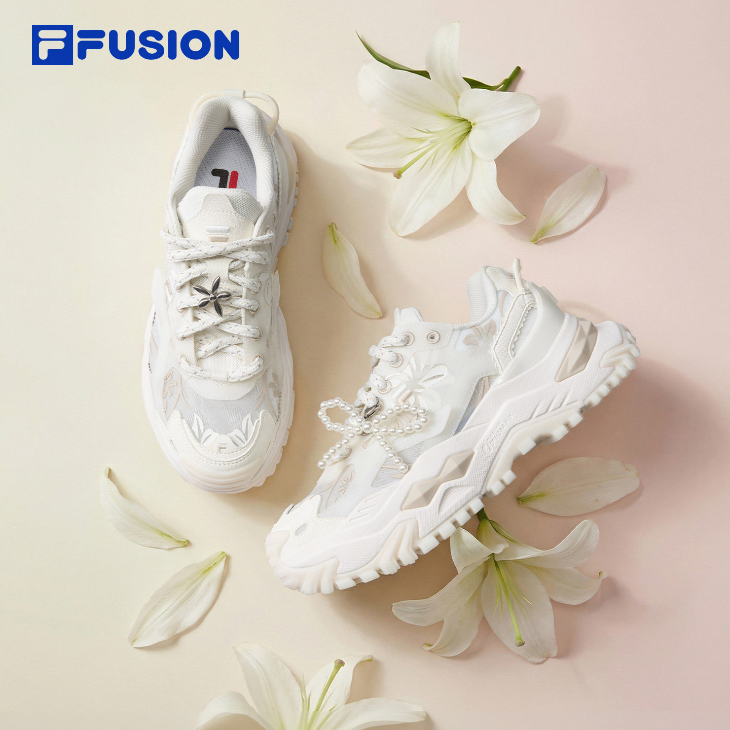硬糖绽放|FILA FUSION斐乐女鞋老爹鞋夏季新款厚底增高休闲运动鞋
