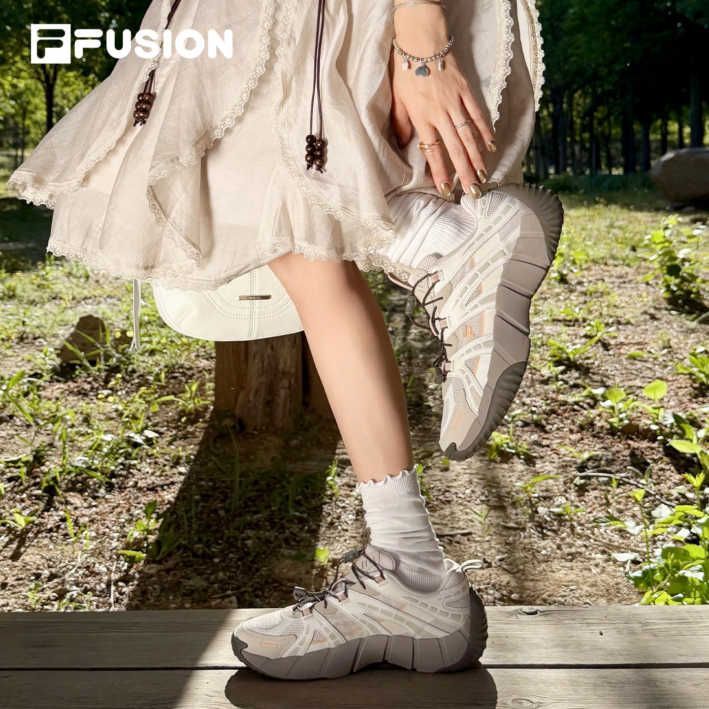脊骨鞋2丨FILA FUSION斐乐老爹鞋女休闲鞋26夏季新款厚底运动鞋男