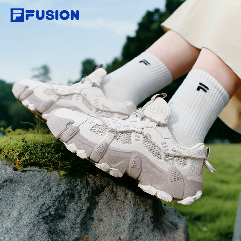 山脉鞋丨FILA FUSION斐乐女鞋老爹鞋新款户外运动休闲登山鞋男鞋 斐乐休闲实拍商品图