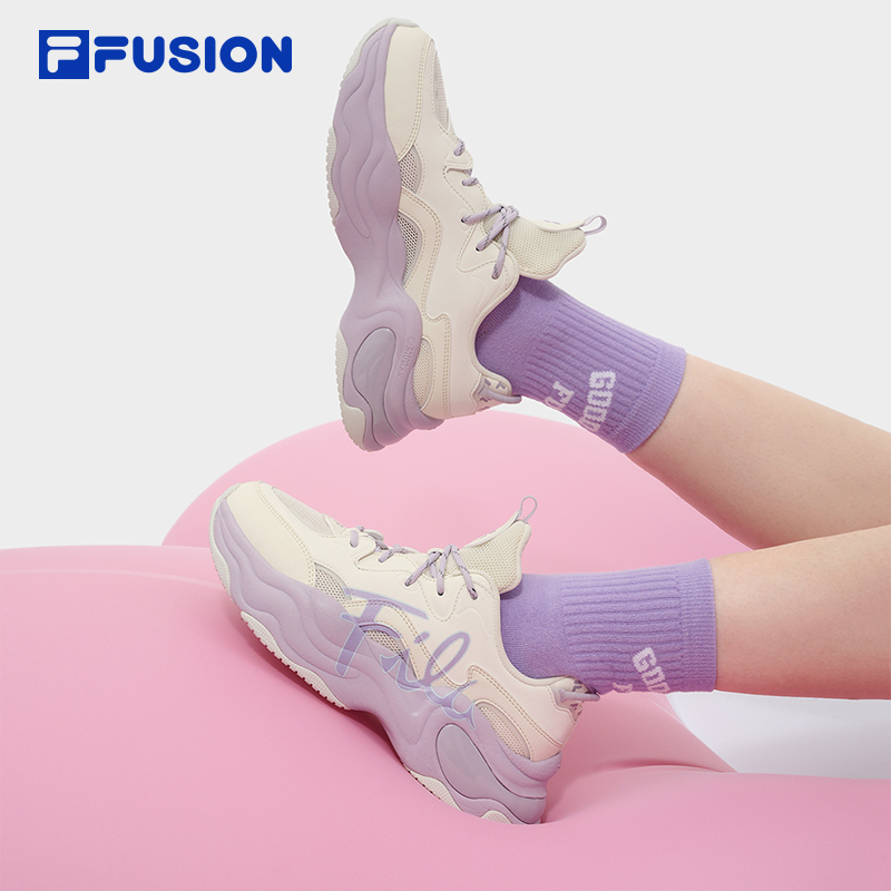 FILA FUSION斐乐女鞋厚底老爹鞋2024夏季新款休闲透气鞋子运动鞋