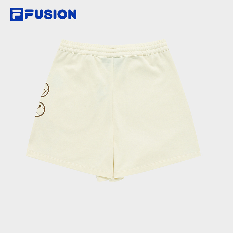 FILA FUSION斐乐潮牌女裤针织口袋短裤女夏季老花运动裤女士裤子 - 图3