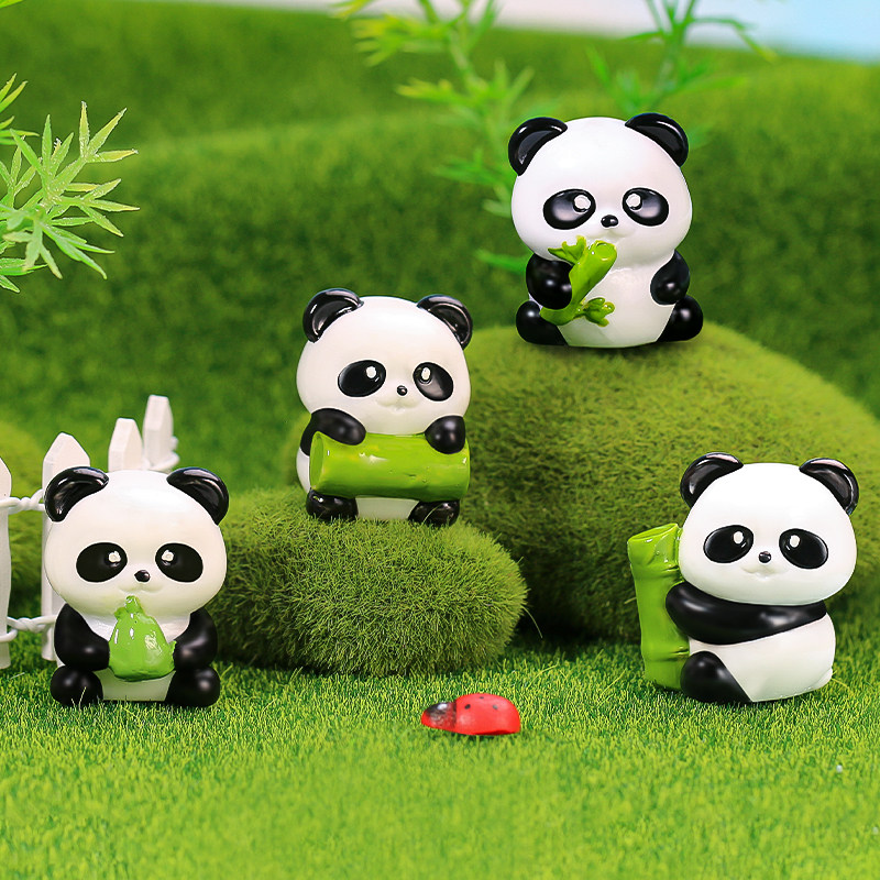 创意可爱小熊猫动物公仔摆件汽车装饰品配件汽车桌面微景观小饰品,淘宝优惠券,粉丝福利购,淘宝优惠卷