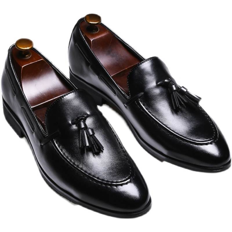 Men PU Leather Shoes Man Bussiness dress Shoes商务休闲皮鞋男 - 图3