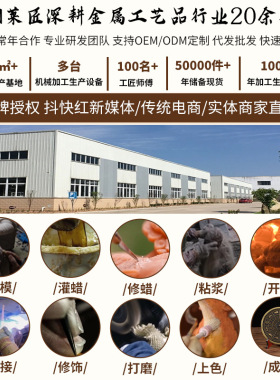 厂家十二生肖镜摆件仿古铜镜子生肖动物八卦镜家居挂件批发代发