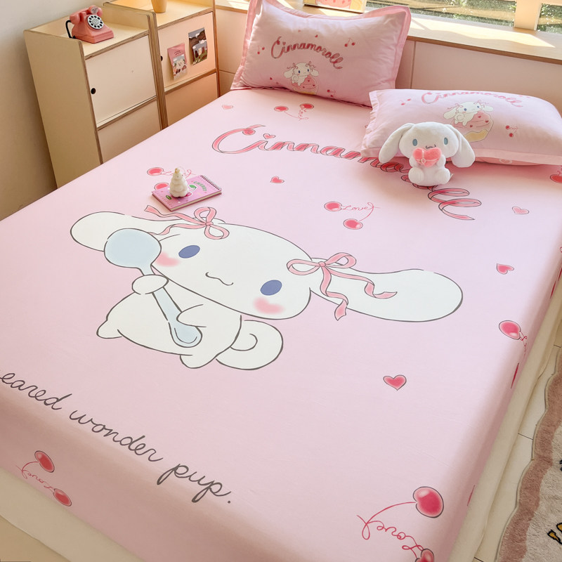 美乐蒂全棉床单床笠三件套儿童卡通纯棉女孩床罩床垫保护套防尘罩,淘宝优惠券,粉丝福利购,淘宝优惠卷
