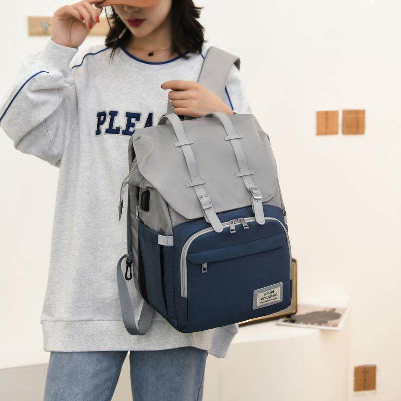 新款手提双肩母婴包外出大容量背包 素盏妈咪包/袋