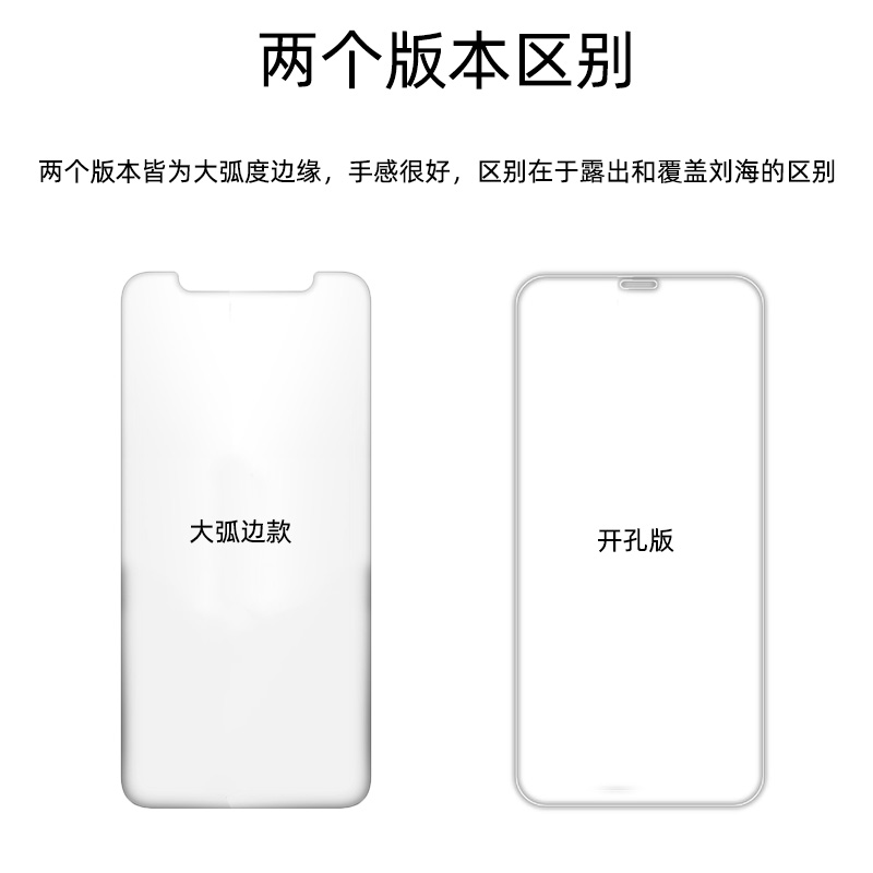 苹果12钢化膜iphone11promax手机贴膜12pro大弧形边max无黑非全屏 - 图2