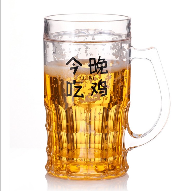 抖音网红同款创意双夹层假啤酒杯整蛊恶搞神器夏季制冷冰镇杯现货 - 图3