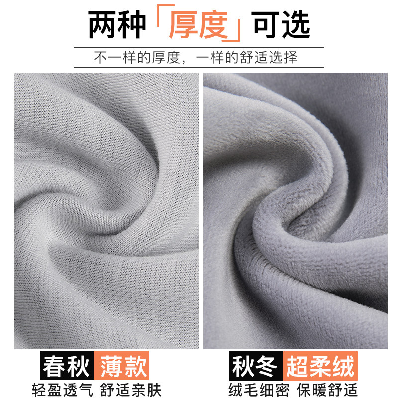 加绒卫裤秋冬2021年新款灰色阔腿裤 桑贝拉休闲裤