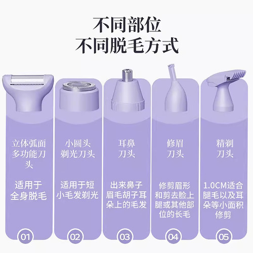 德国刮毛刀女生专用私密处剃毛全身腋下阴毛修剪不留黑点脱毛神器 - 图2