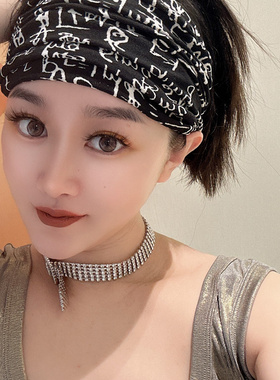 妖梦发带弹力宽边发箍遮盖白发