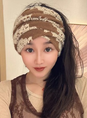 妖梦空顶帽欧美女秋冬宽边