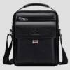 Cow leather vertical backpack hand-held crossbody bag