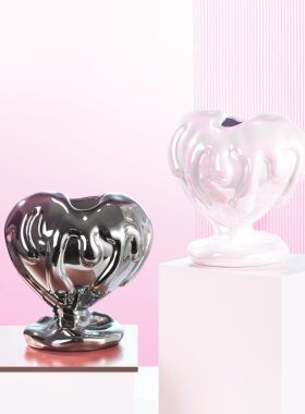 CONGSTUDIO现代陶瓷爱心花瓶
