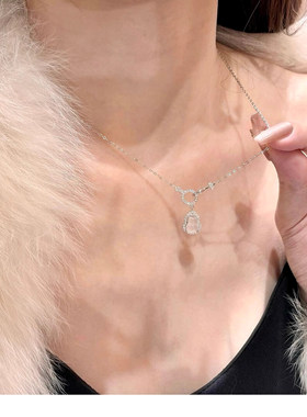 足银S999新中式玉髓福禄葫芦纯银项链女轻奢小众设计高级生日礼物