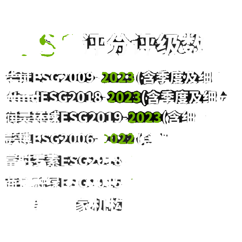 2023ESG评分评级数据行业细分年度季度数据环境社会责任公司治理 - 图1