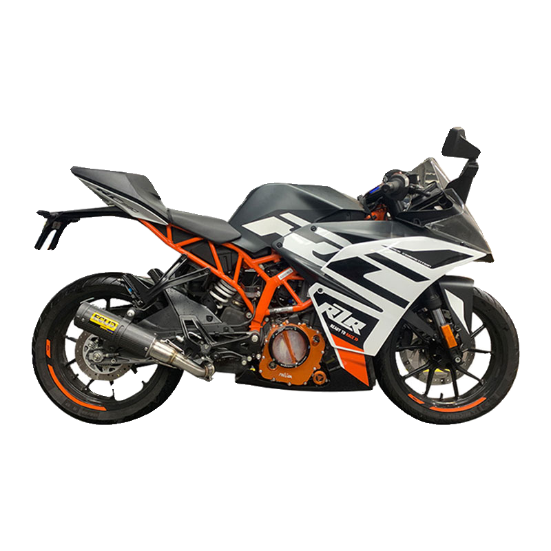 瑞典EOUO适用于KTM RC390 DUKE17-21款改装碳纤钛合金排气管-图3