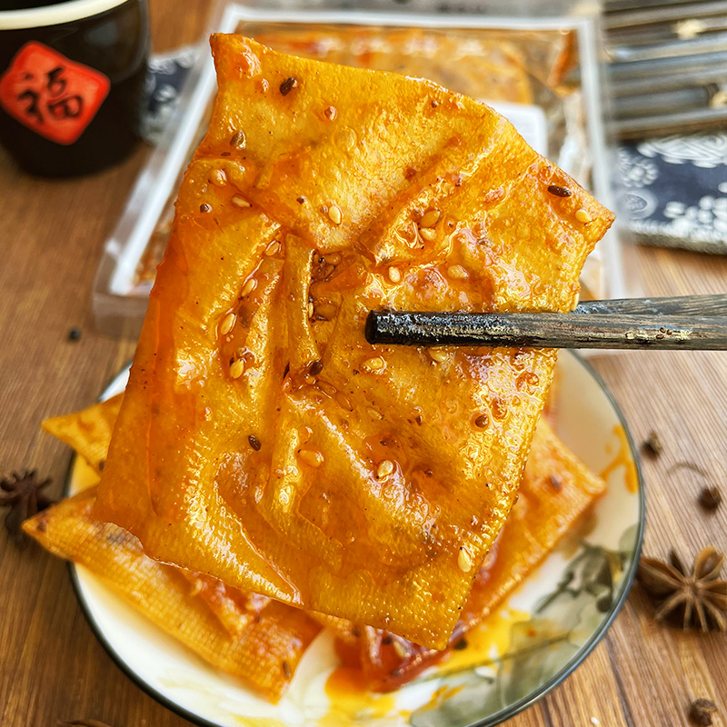 湖南特产网红平江泡泡干子纸片豆皮香辣爆辣片手工豆腐皮麻辣零食,淘宝优惠券,粉丝福利购,淘宝优惠卷