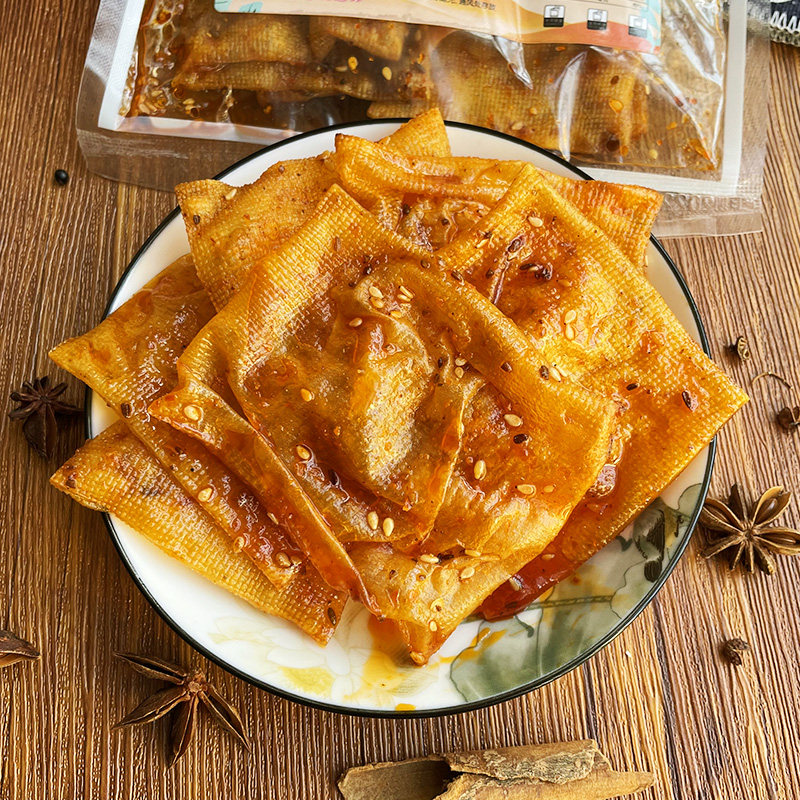 湖南特产网红平江泡泡干子纸片豆皮香辣爆辣片手工豆腐皮麻辣零食,淘宝优惠券,粉丝福利购,淘宝优惠卷