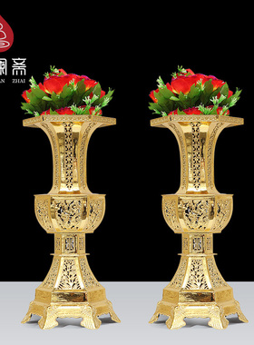 骏澜斋锡器五供民间寺院佛具摆件