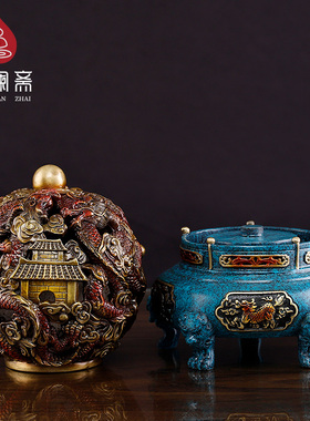 九转乾坤青龙轻奢风贺礼装饰品