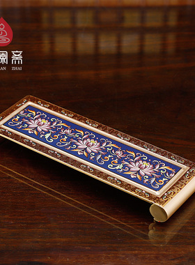 珐琅彩色铜供水杯佛前供佛杯 莲花圣水杯 财神观音菩萨净水杯摆件