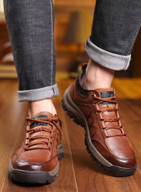 Single tton Men's Shoes 2025 British Casual Shoes Non-slip O