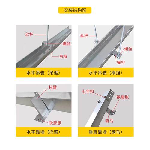 铁线槽金属槽式电线弱电电缆钢制200 150 100 75 50 25镀锌桥架 - 图0