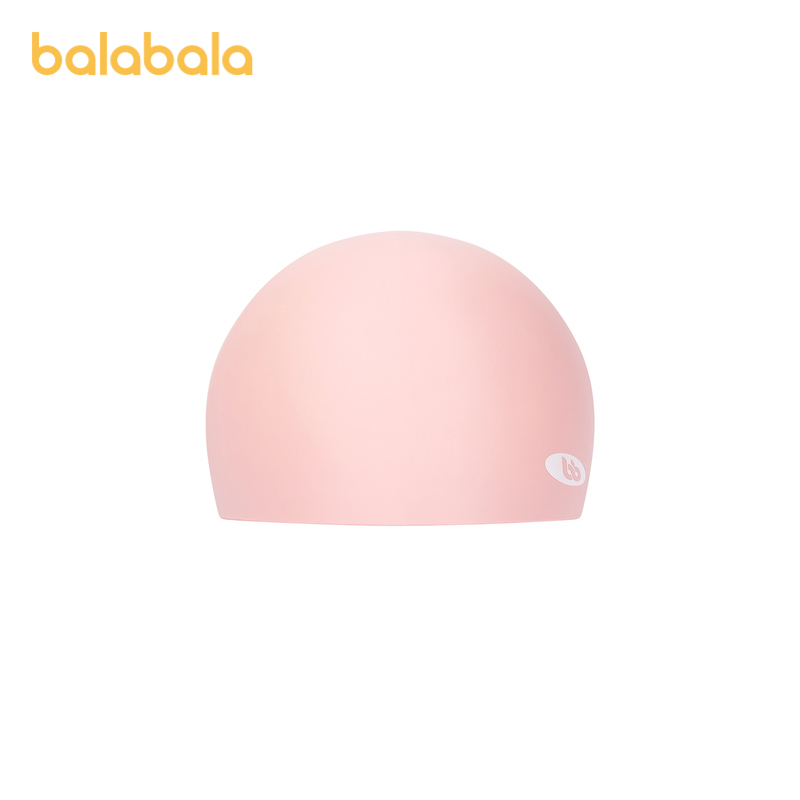 巴拉巴拉儿童泳帽男童女童硅胶防水游泳帽子轻便携带舒适时尚运动