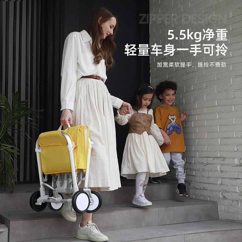 Bavay/北欢YOLA购物车轻量折叠推车户外买菜小拉车家用露营拖快递