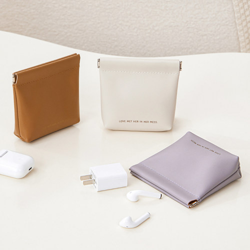 化妆收纳包随身便携数据线耳机收纳包袋口红迷你小包弹片收纳包 - 图1