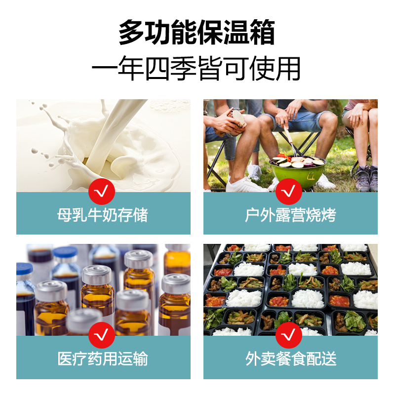 艾森斯(icers)13L专业级PU保温箱疫苗试剂冷链医用药品冷藏箱母乳 - 图2