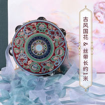 Song Yue Hanfu photoshoot Exterior View Props Bell drum Tang Song Wind Dunhuang Wind Hand Drum with multi-color floating with flowing Su accessories