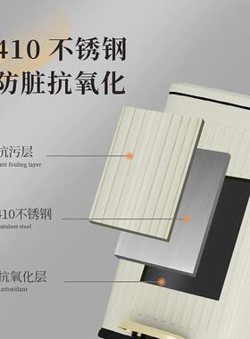 家用不锈钢垃圾桶客厅大容量厨房简约方形卫生间办公室脚踩带盖桶