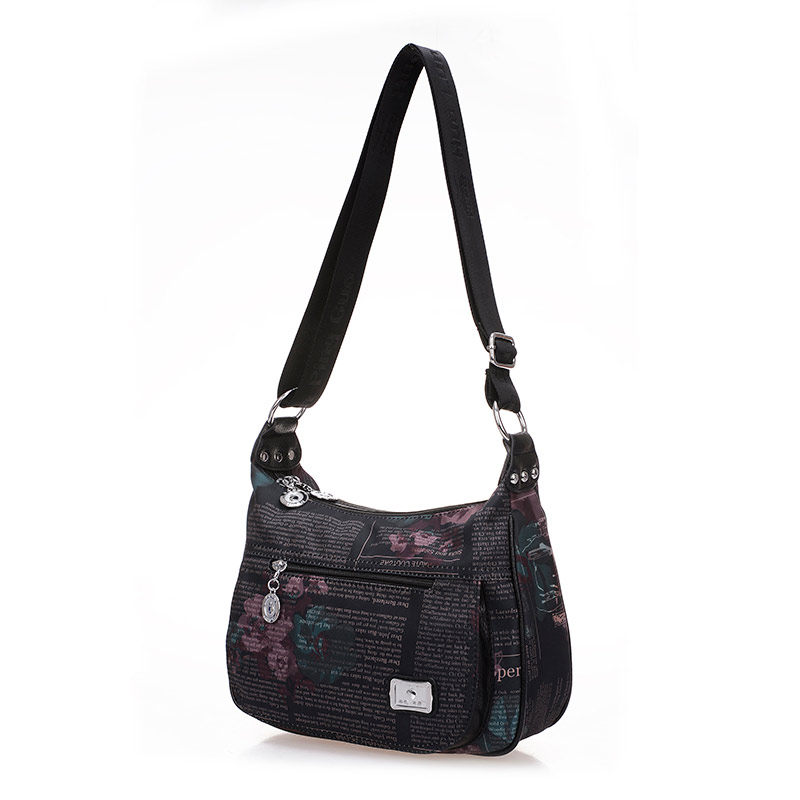 中年布包斜挎简约帆布百搭单肩包 魅诗特女士包袋