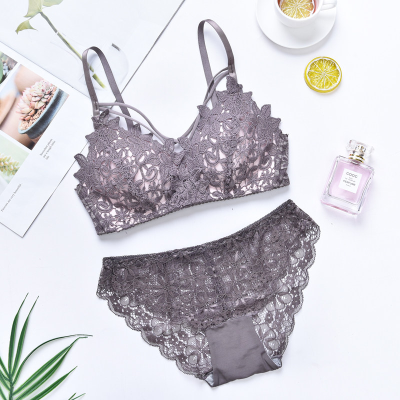 翠虹性感蕾丝无钢圈绑带日系文胸 翠虹服饰文胸