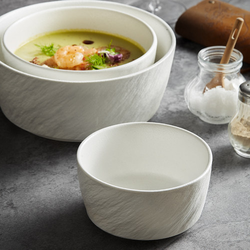 简约吃饭碗家用高级感泡面碗平底碗汤碗沙拉碗创意陶瓷米饭碗单个 - 图2