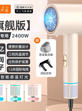 电吹风机负离子护发静音速干2026