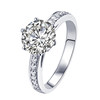 PT950 platinum cultured diamond ring customization