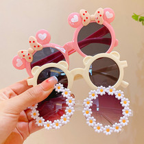 Childrens glasses 2023 new sunglasses girl child anti-UV sunglasses boy girl baby boomer fashion