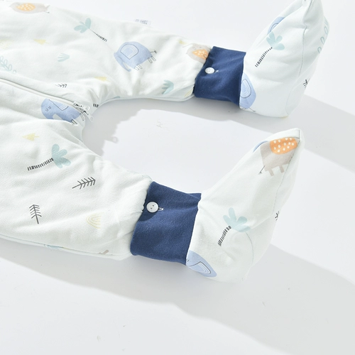 Детский осенний тонкий спальный мешок, детская стеганая демисезонная пижама