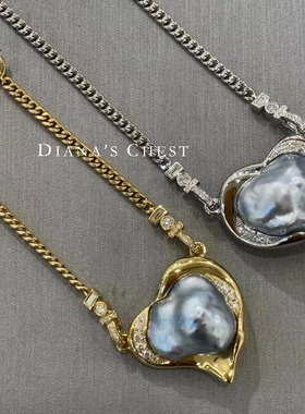 戴安之爱海水珍珠18K金爱心