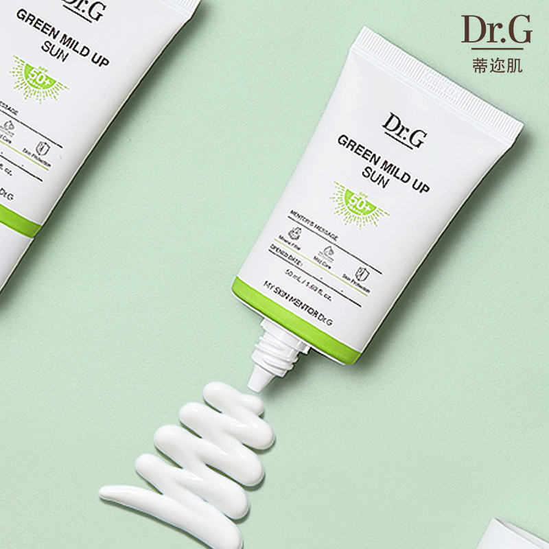 蒂迩肌物理防晒霜女 面部防紫外线隔离霜清爽不油 SPF50 Dr.G drg 蒂迩肌物理防晒霜女 面部防紫外线隔离霜清爽不油 SPF50 Dr.G drg