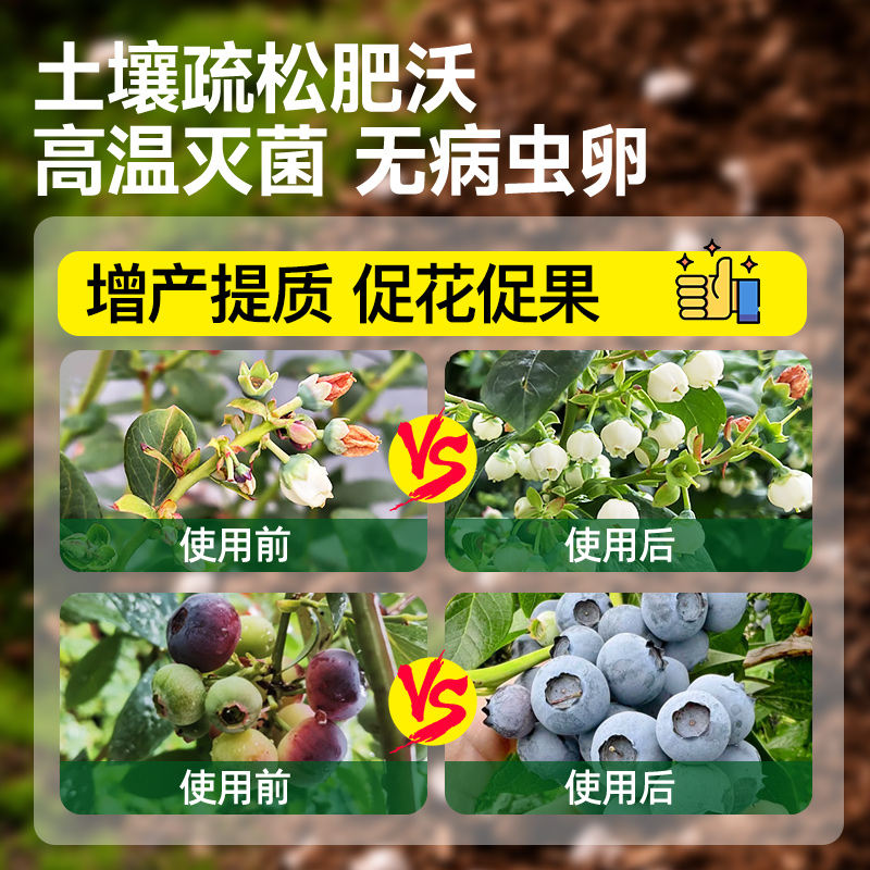 蓝莓专用土盆栽专用肥种植营养土果树酸性土壤瓜果树绿植通用型土 - 图2