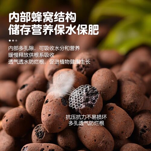 陶粒垫底养花专用花盆铺面颗粒卫生间回填材料种花水培防烂根透气 - 图1