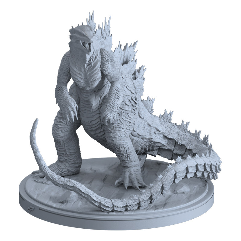 哥斯拉 高精度3d打印图纸纸哥斯拉雕像gk树脂白模定制涂装练习建模参考 图片价格品牌报价 原仓数据