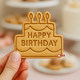 HappyBirthday birthday cake cookie cutter