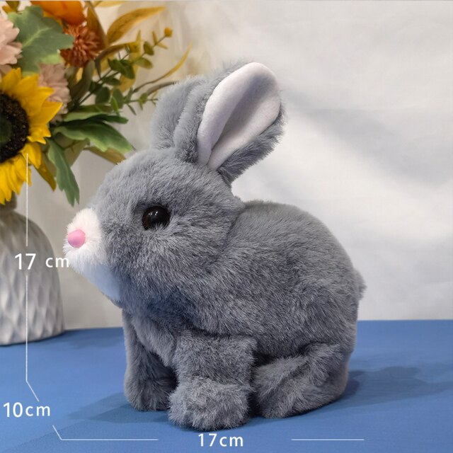 Simulation bunny that can move, bark and shake its ears