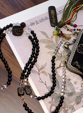 国风超美可斜挎背背链宋锦包包装饰手机链多戴项链国风装饰