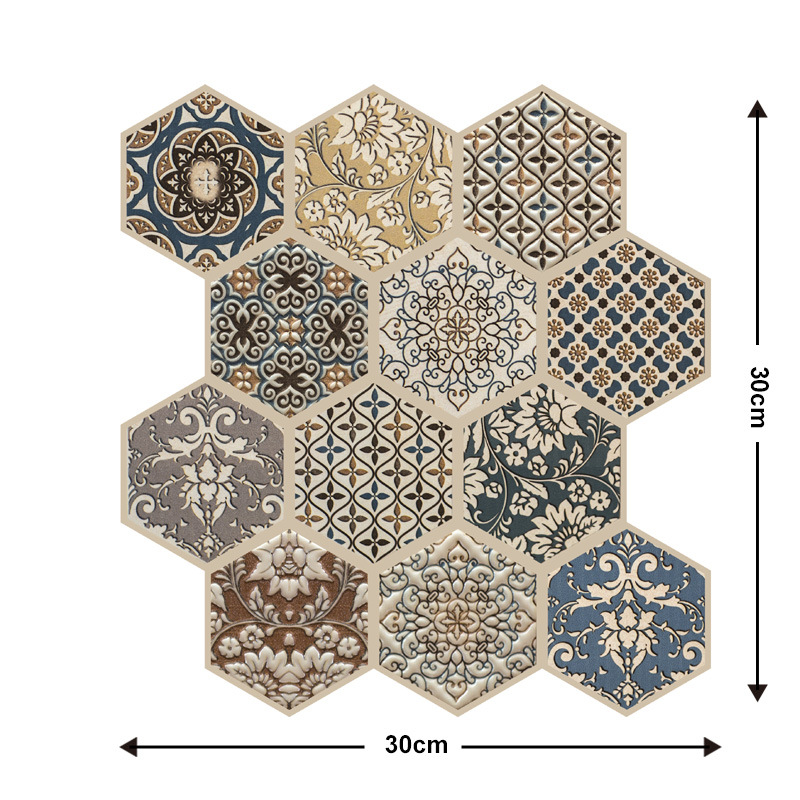 墙纸自粘3d立体复古多款式砖块墙贴墙面翻新泡沫墙贴贴纸 - 图2